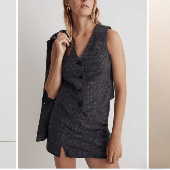 Madewell SET wool skirt and vest - Picture 3 of 5